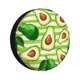 thumbnail image 1 of Fotbe Avocado Green Striped Funda de Llanta de Repuesto con Estampado, Engrosada, Ajuste Universal para Jeep, Remolque, RV, SUV, Camión-15 inch, 1 of 6