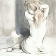 thumbnail image 2 of Loreth, Lanie 20x20 White Modern Wood Framed Museum Art Print Titled - Sketched Waking Woman I, 2 of 4