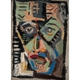 thumbnail image 2 of Arnold Peter Weisz-Kubínčan 11x14 Gold Ornate Wood Frame and Double Matted Museum Art Print Titled - Man's Face (1927-1937), 2 of 4