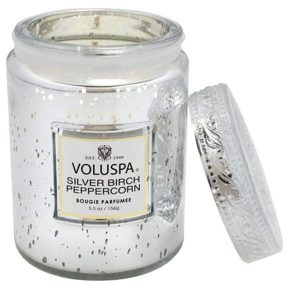Voluspa Silver Birch Peppercorn - Small , 5.5 oz Candle
