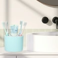thumbnail image 3 of Unique Bargains Toothbrush Holders Bathroom Toothbrush Holders Toothbrush Storage Organizers 4.69"x3.62"x3.73" Blue, 3 of 7
