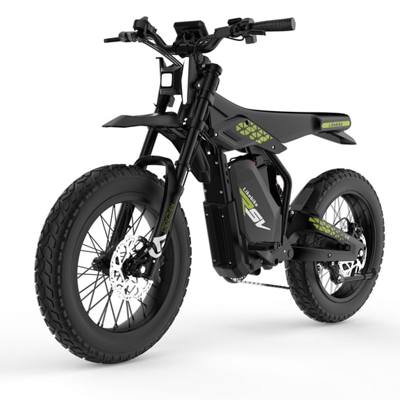 Electric Mountain Bike for Adults, 750W 48V 27Ah Battery, 50Miles Long Range, 28MPH High-Speed, 20" Fat Tire Hydraulic Suspension