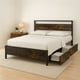 thumbnail image 1 of Base Cama Queen Country Tipo Madera Cajones Metal Acero, 1 of 7