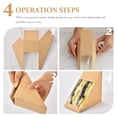 thumbnail image 5 of FUTUREORYY 100Pcs Sandwich Box Container in Kraft Paper for General Users, 5 of 5