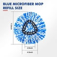 thumbnail image 5 of KEEPOW RinseClean Spin Mop Replacement Head,4 Pack Spin Mop Refills Compatible with EasyWring RinseClean 2 Tank Dual System, Microfiber Mop Head for Deep Cleaning, 5 of 8