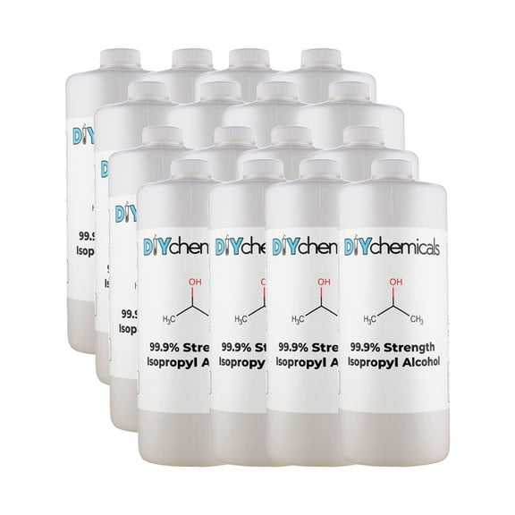 DIYChemicals Isopropyl Alcohol 99.9% Gallons (4-Gallons Bundle) (16 Quarts (540 fl oz))