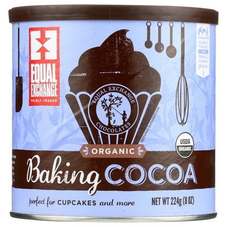 Equal Exchange Authentic Fair Trade Cocoa Baking Cocoa, 8 Oz