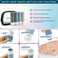 thumbnail image 2 of Travel Bottles for Toiletries with Cute Washbag,Leak Proof Travel Bottles,3oz Tsa Approved Travel Bottles,Travel Size Toiletry for Shampoo and Conditioner Bottles,Silicone-Blue, 2 of 7