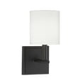 thumbnail image 2 of Savoy House Waverly 1 Light Modern Metal Sconce in Matte Black, 2 of 7