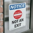 thumbnail image 4 of Not An Exit With Symbol OSHA Notice Vinyl Decal Label 7 Inch x 5 Inch - 10 Pack, 4 of 6