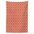 thumbnail image 3 of Ambesonne Geometric Tablecloth Rectangular Table Cover, Dots Squares Checked, 52"x70", Sky Blue Marigold, 3 of 4