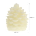 thumbnail image 2 of KAKOWELY 3Ud Luces De Piña LED Beige Para Romántica Sin Llama Y Seguro Para Interiores, 2 of 7