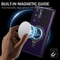 thumbnail image 2 of Dteck for Samsung Galaxy S21 Ultra Case with Magnetic Invisible Stand, Compatible with MagSafe,Glass Screen Protector + Camera Protector Shockproof Rugged Case for Samsung Galaxy S21 Ultra,Purple, 2 of 8