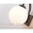 thumbnail image 4 of 14" Outdoor Globe Wall Sconce with Frosted Glass, E26 Socket, 4 of 10