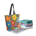 thumbnail image 2 of FORMRS Womens Canvas Tote Bag with Zipper Inner Pocket Shoulder Handbag, Cartoon Flowers, 2 of 7