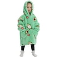 thumbnail image 4 of Wehilion 2-6YR Oversized Sweatshirt Blanket Hoodie for Kids Toddlers Cozy Hooded Blanket Sweatshirt with Pocket for Little Girl Boy, 4 of 5