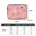thumbnail image 3 of Cute Cat Kids Girl Print 15 inch Portable Laptop Sleeve Compatible with MacBook Air Notebook Computer Case for Men Women College School Students, 3 of 7