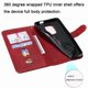 thumbnail image 2 of Estuche de Cuero PU con Cierre para Motorola MOTO G9 Play , Funda Protectora con Billetera y Correa, 2 of 5