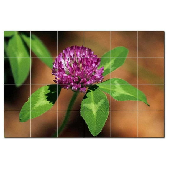 Flowers Ceramic Tile Mural Kitchen Backsplash Bathroom Shower, 402542-L64