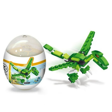 Green Egg Grills For Sale Creative Assembly Deformation Dinosaur Eggs ABS Plastic Novelty Educational Pterosaur Toys Gift for Children Green ()