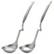 thumbnail image 1 of Cuchara de sopa Juego de cucharas con embudo Cuchara de sopa de acero inoxidable 304 Filtros Cuchara, Mango colgante en forma de S (, 1 of 5