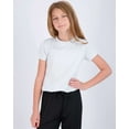 thumbnail image 2 of Real Essentials 4 Pack: Girls Short Sleeve Dry-Fit Crew Neck Active Athletic Performance T-Shirt, 2 of 6