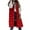 Red, variant on WREESH Womens Long Puffer Vest Sleeveless Hooded Puffy Jackets Winter Warm Padded Down Jacket Outerwear Vests Olive Green