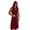 Wine, variant on LEKWK Renaissance Hooded Cloak Men Sleeveless Medieval Surcoat with Belt Soft Casual Viking Tunic Wizard Cloak Halloween Costume