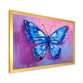 thumbnail image 2 of Designart 'Ancient Blue Butterfly I' Modern Framed Art Print, 2 of 4