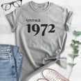 thumbnail image 2 of Vintage 1972 Shirt, Unisex Women's Men's Shirt, 50th Birthday Shirt, Fiftieth Birthday Shirt, B-day Shirt, Heather Gray, Medium, 2 of 6