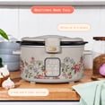 thumbnail image 3 of Beautiful 4 Qt Digital Slow Cooker with Hinged Locking Lid, Wildflower Porcini by Drew Barrymore, 3 of 12