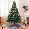 thumbnail image 7 of Sikiie Cartoon Train Hot Air Balloon 30-48 inches {designName} Print Christmas Tree Skirt Snowman Xmas Tree Skirt with Edge Christmas Decorations for Holiday Party36", 7 of 7
