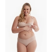 Momcozy Womens Maternity Seamless Ultra Comfort Hands-Free Pumping and Nursing Bra, Sizes S-3XL