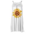thumbnail image 4 of Vestido de playa suelto con dobladillo estampado de girasol de dibujos animados lindo sin mangas sexy de moda para mujer Fridja  hjkh3176, 4 of 4