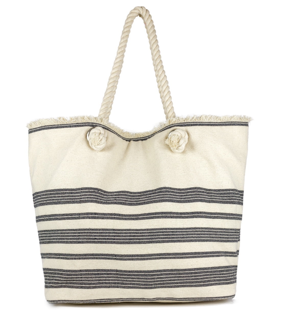 Download Magid - MAGID WOMEN'S STRIPED OVER-SIZED COTTON BEACH TOTE ...