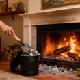 thumbnail image 6 of 2-Gallon Ash Bucket Set with Lid - Metal Fireplace Ash Cleaning Kit with Shovel, Brush and Gloves, Complete Ash Can for Wood Stove, Grill and Fireplace, 6 of 6