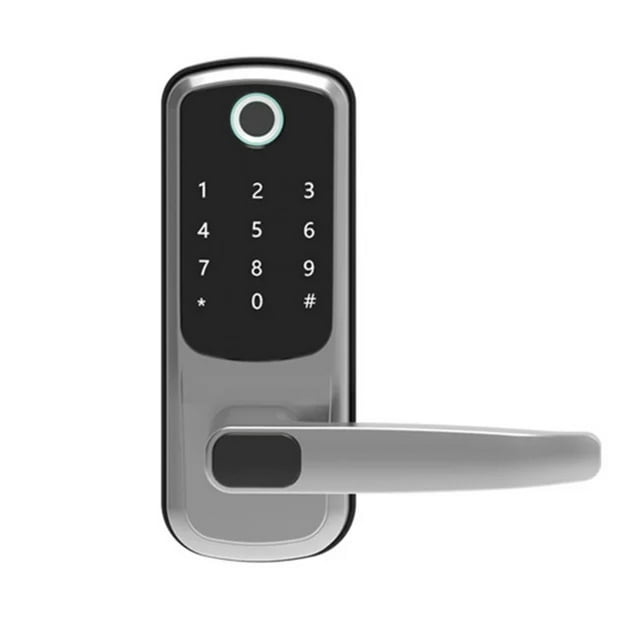 Electronic Smart Door Lock With Biometric Fingerprint / Password /Smart Card / Key Unlock/ USB Emergency Charger ,Corrosion-Resistant