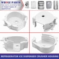 thumbnail image 5 of Whole Parts 241885001 Refrigerator Ice Dispenser Crusher Housing - Replacement and Compatible with Some Crosley, Frigidaire, Kenmore Built-in Ref Ice Makers, 5 of 8