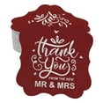 thumbnail image 1 of Inkdotpot Real Silver Foil Bracket Shape Paper Hang Tags Thank You From The New Wedding Favor Tags Pack Of 100, 1 of 7