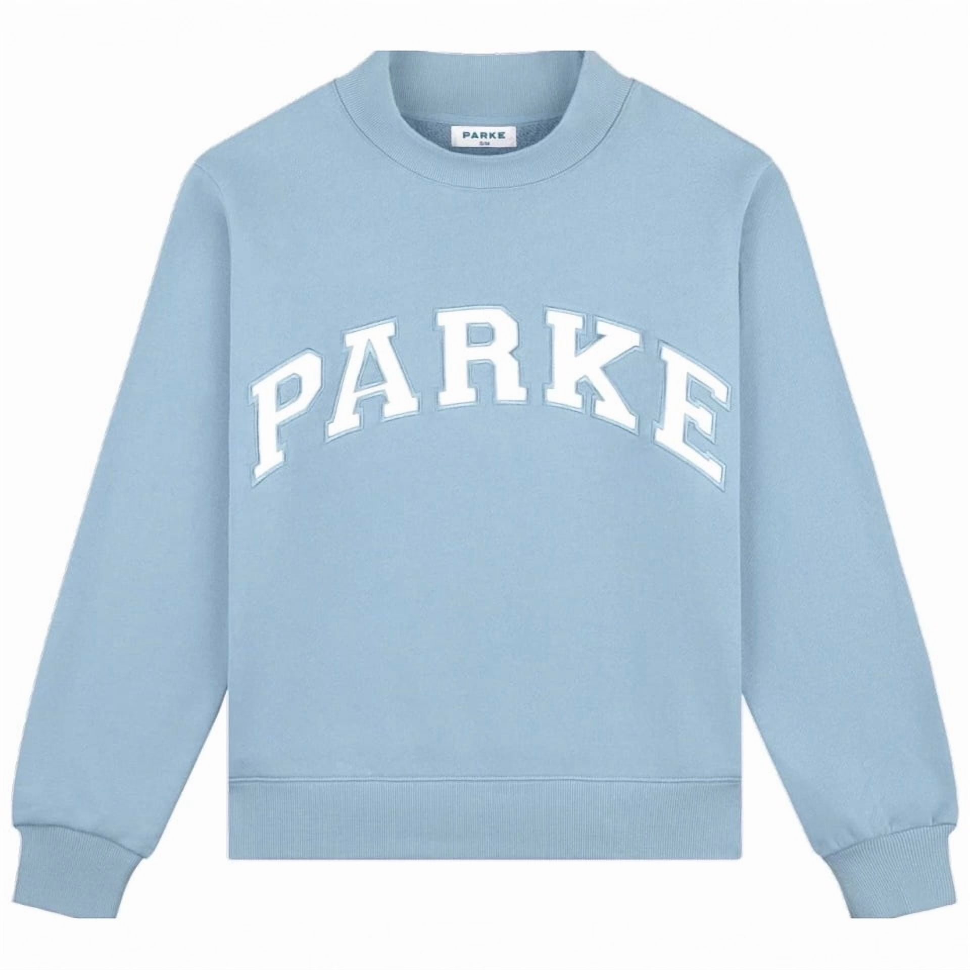 PARKE Unisex Printed Casual Crew Neck Hooded Sweatshirt