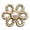 Golden, variant on ZenCart Pant Waist Tightener Flower Design Button Reusable Waist Adjuster No-Sewing Adjustable Waist Buckle for Loose Jeans Skirts