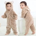 thumbnail image 1 of Ropa de invierno para bebés, Pijamas de una pieza con capucha, monos para niñas y niños, Pijamas de unicornio, ropa de dormir Kigurumi, 1 of 4