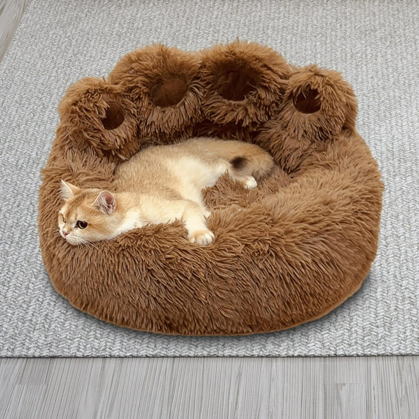 Cama para Mascotas Salvador Suave con Forma de Pata de Oso S