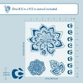 thumbnail image 3 of Hello Hobby Stencil Set, 8.5" x 9.5", 1 Piece, Lotus, 3 of 6