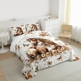 thumbnail image 3 of Castle Fairy Female Men Women Farmhouse Animal Horse Bedding Comforter Set 2pcs,Chic Floral Flowers Rose Twin Comforter Sets Microfiber,Vintage Flying Butterflies Breathable Bedding Set, 3 of 8