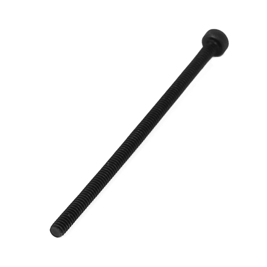 M2x40mm Alloy Steel Hex Socket Head Knurled Cap Screw Bolt Black 50pcs