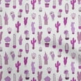 thumbnail image 1 of oneOone Cotton Cambric Fuschia Pink Fabric Cactus Quilting Supplies Print Sewing Fabric By The Yard 56 Inch Wide, 1 of 6