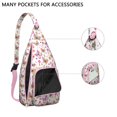 thumbnail image 2 of Waterproof Hiking Backpack Sling Bag for Women – Lightweight Crossbody Bag with Adjustable Strap, Multipurpose Butterfly Pattern Chest Bag for Travel & Outdoor Adventures – Aesthetic Floral Design, 2 of 4