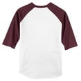 thumbnail image 6 of Sport-Tek Colorblock Raglan Jersey-2XL (White/Maroon), 6 of 6