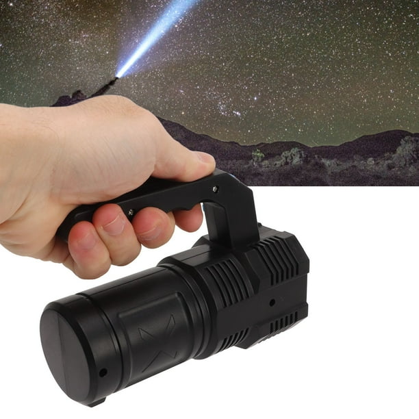 Linterna, 4 Modos De Fuerza IPX4 Impermeable Recargable Aleación De Aluminio Reflector De Mano Alto Brillo Para Emergencia